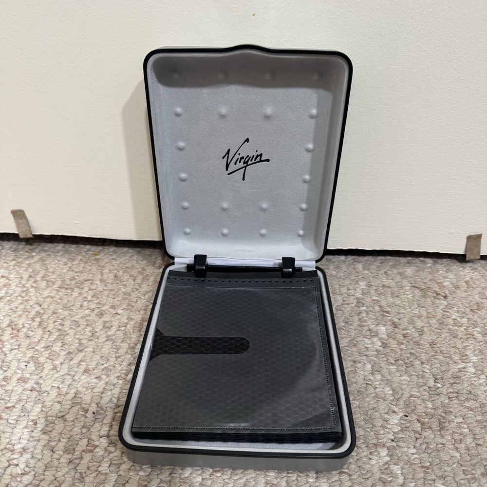 Virgin Records Mega Store Silver Clam Shell CD Case Compact Disc